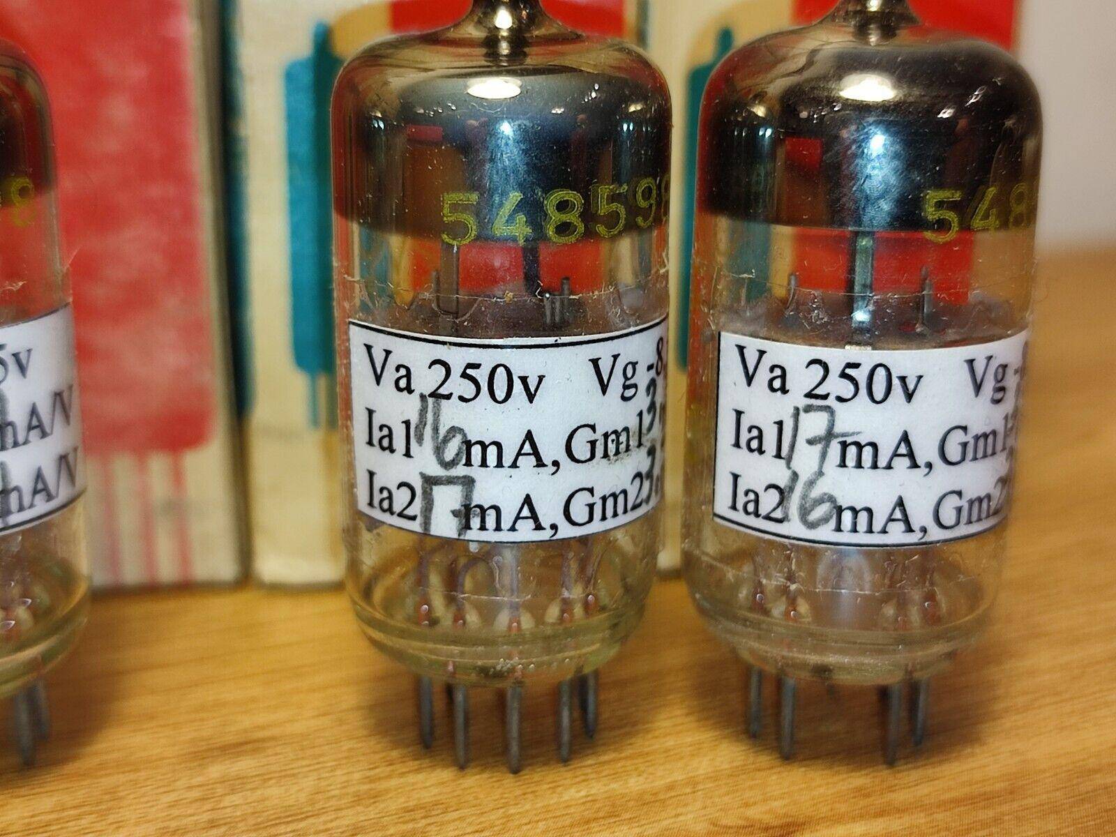 PAIR ECCC82 /12AU7 NEW OLD STOCK FROM RFT, MATCHED AND BALANCED NOS/ NIB - Vintage Radio Parts Store