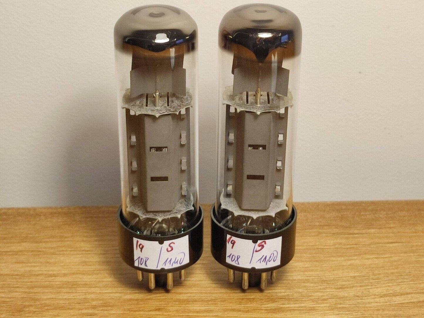 Pair RFT EL34 6CA7 USED Matched Tubes Tested with L1-3 tester (only one pair) - Vintage Radio Parts Store