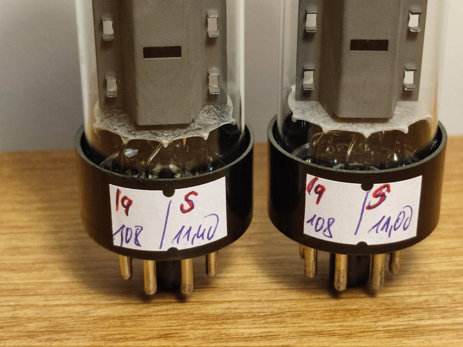 Pair RFT EL34 6CA7 USED Matched Tubes Tested with L1-3 tester (only one pair) - Vintage Radio Parts Store