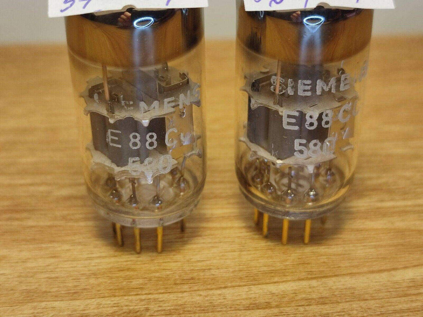 Siemens E88CC 6922 Matched Pair - A6 8K same Date codes (2pcs) #5 - Vintage Radio Parts Store