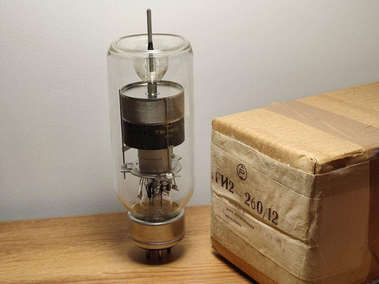 1 x TGI2-260/12 Hydrogen Pulse NOS Russian Thyratron 80's Tube 12MWatt power - Vintage Radio Parts Store