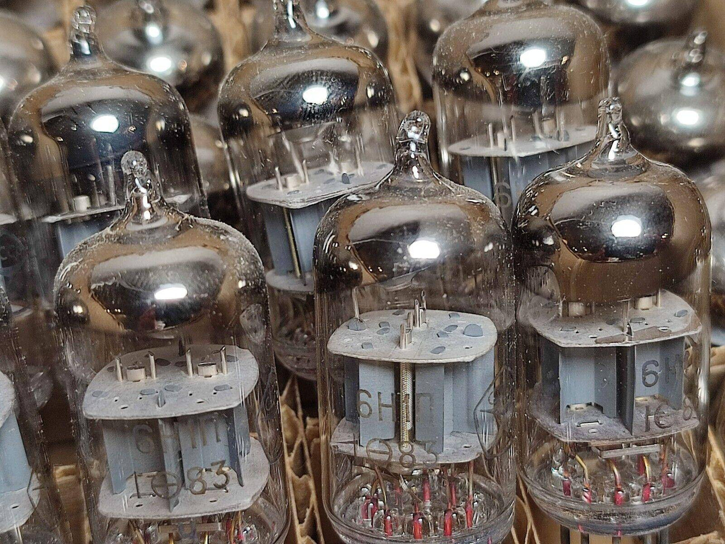 10 pcs 6N1P NEW Same date 80's year/ ECC88 / 6DJ8 TRIODE TUBES NOS - Vintage Radio Parts Store