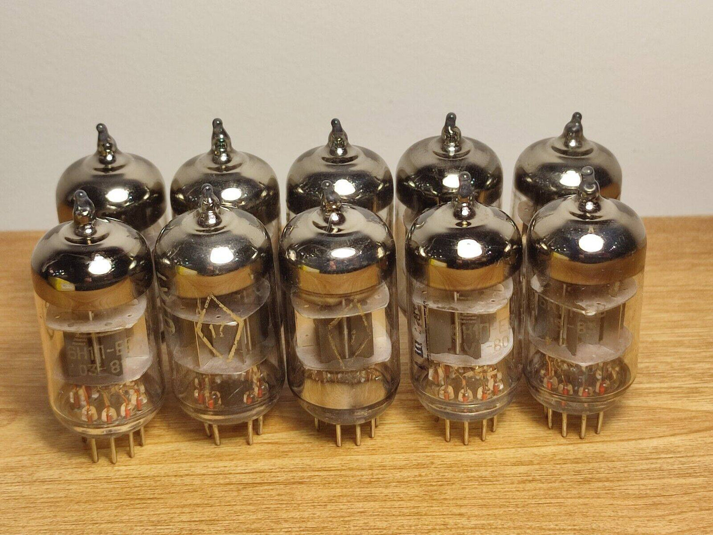 10pcs 6N1P-EV (ECC88 / E88CC / 6922) Soviet double triode tubes / USED - Vintage Radio Parts Store