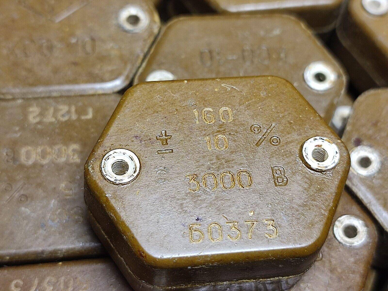 2Pcs. LOT 160pF 3000V 10% RUSSIAN SILVER-MICA CAPACITORS KSO-10 KSO-10 - Vintage Radio Parts Store