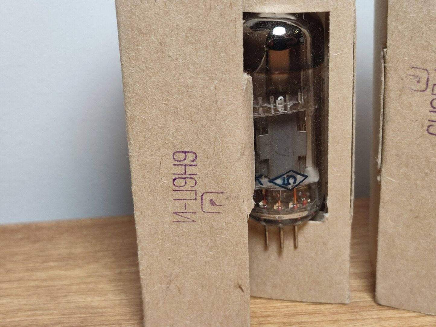 3x 6N6P-I = ECC99, E182CC Double Triode Tube Soviet USSR SAME DATE 90's NEW - Vintage Radio Parts Store