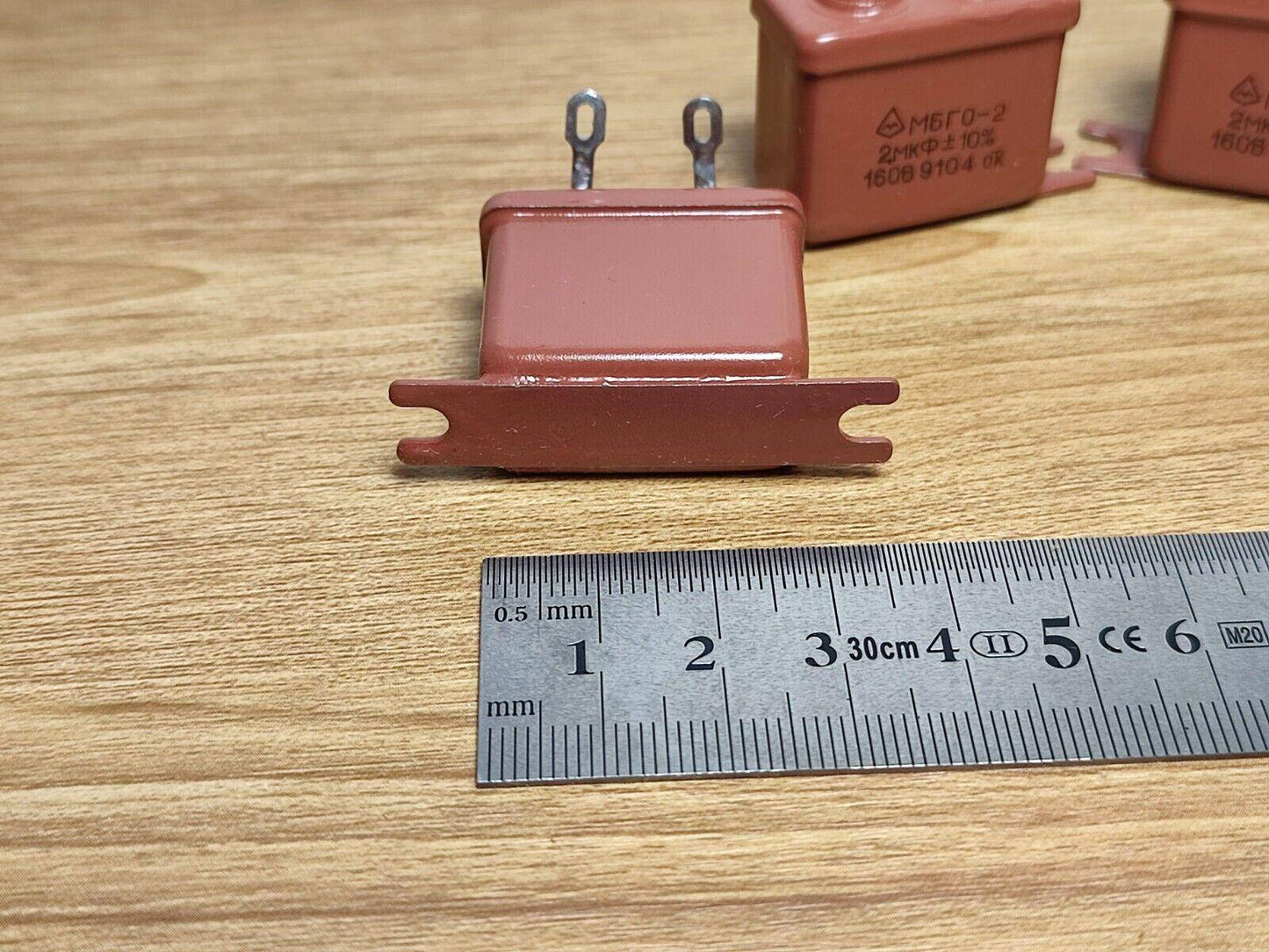 4 pcs 2uF 160V 10% MBGO-2 PIO Paper in Oil Capacitors USSR NOS - Vintage Radio Parts Store