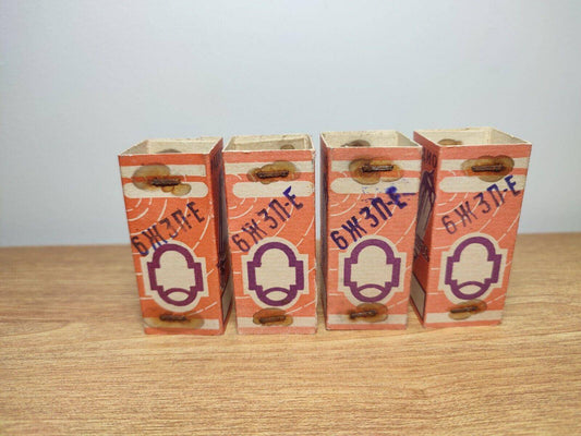 4 pcs 6J3P-E (6AG5 EF96) Soviet pentode tubes / NOS / NIB tubes - Vintage Radio Parts Store