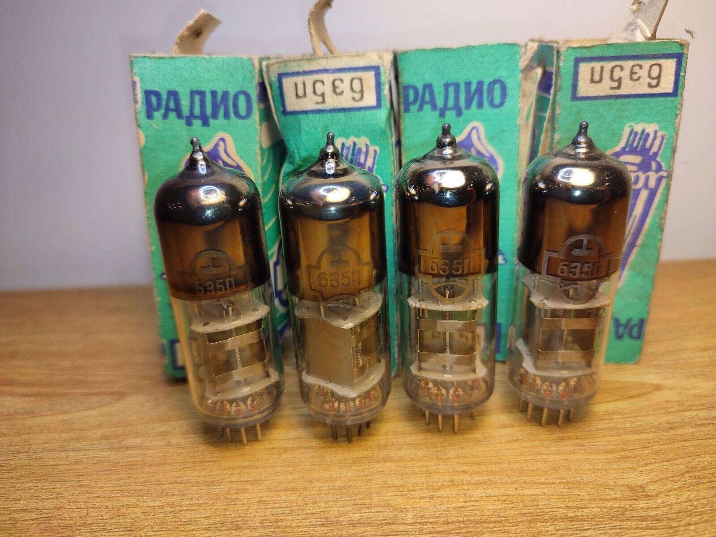 4 pcs (Quad ) 6E5P RUSSIAN AUDIOPHILE TETRODE HF VACUUM TUBE TESTED NOS NIB - Vintage Radio Parts Store