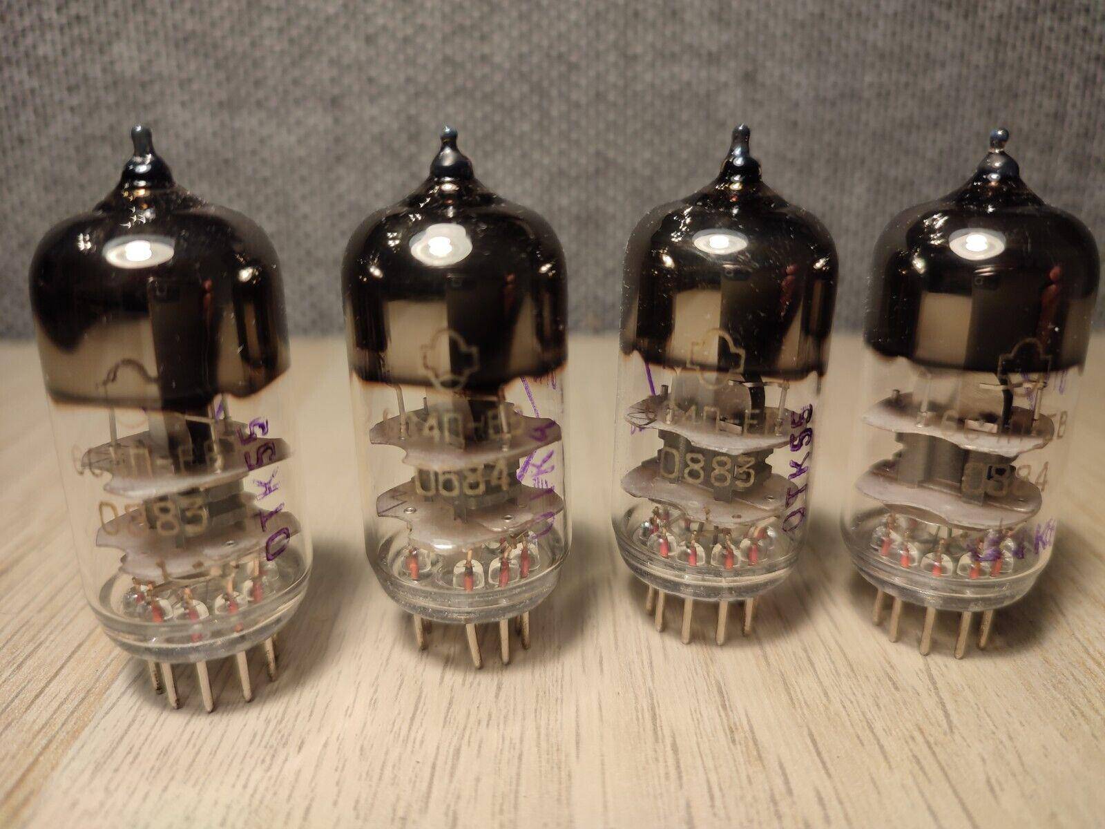 4pcs 6S4P-EV (6С4П-ЕV EC86 PC86 WE417A) SOVIET TUBES / REFLECTOR / NEW NOS 80's - Vintage Radio Parts Store