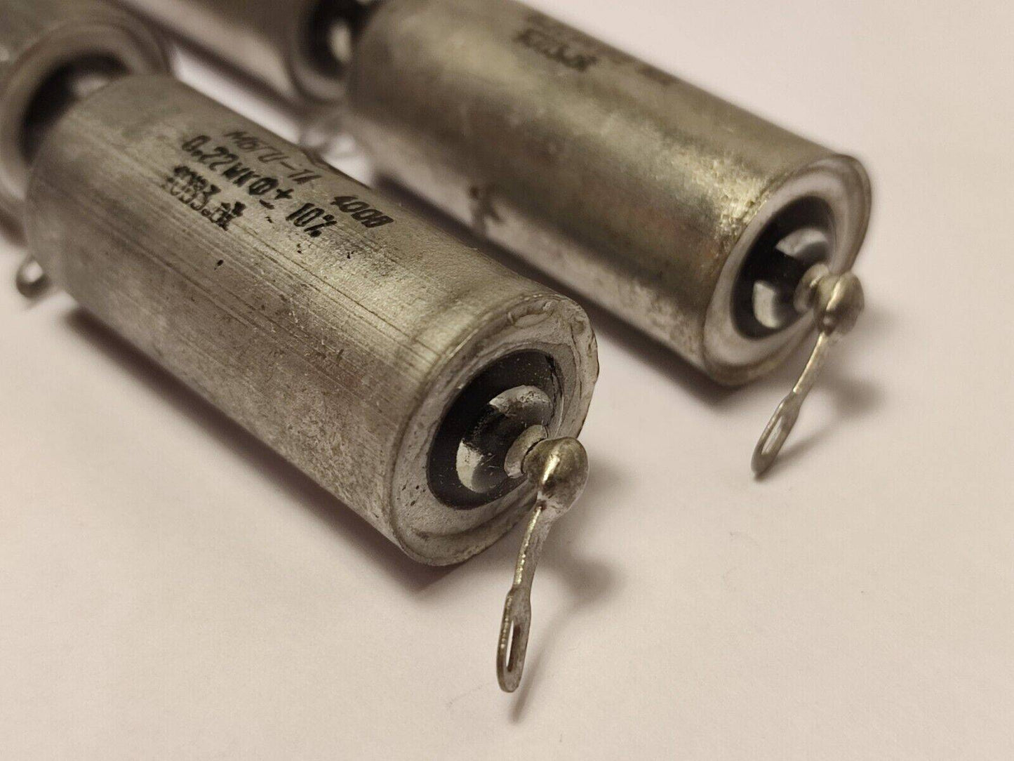 4X 0.22 uF 400 V MBGCH-1A Paper-In-OiL PIO AUDIO CAPACITORS, NOS - Vintage Radio Parts Store