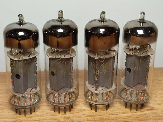 4x 6P41S (6П41С 7868) Soviet Output Beam Tetrode Tubes New NOS MATCHED DATE - Vintage Radio Parts Store