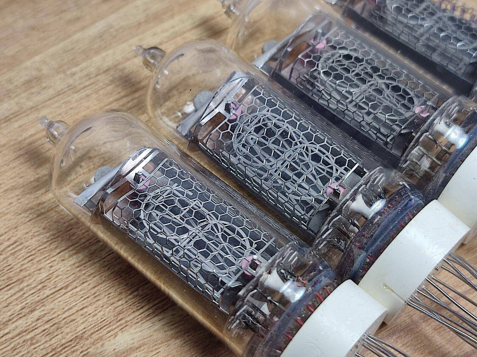 4x IN-19B Tubes Nixie (IN19B NИН-19Б) NEW NEW NOS Tested - Vintage Radio Parts Store