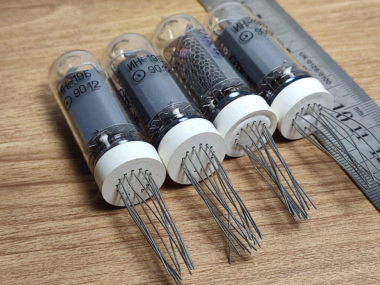 4x IN-19B Tubes Nixie (IN19B NИН-19Б) NEW NEW NOS Tested - Vintage Radio Parts Store