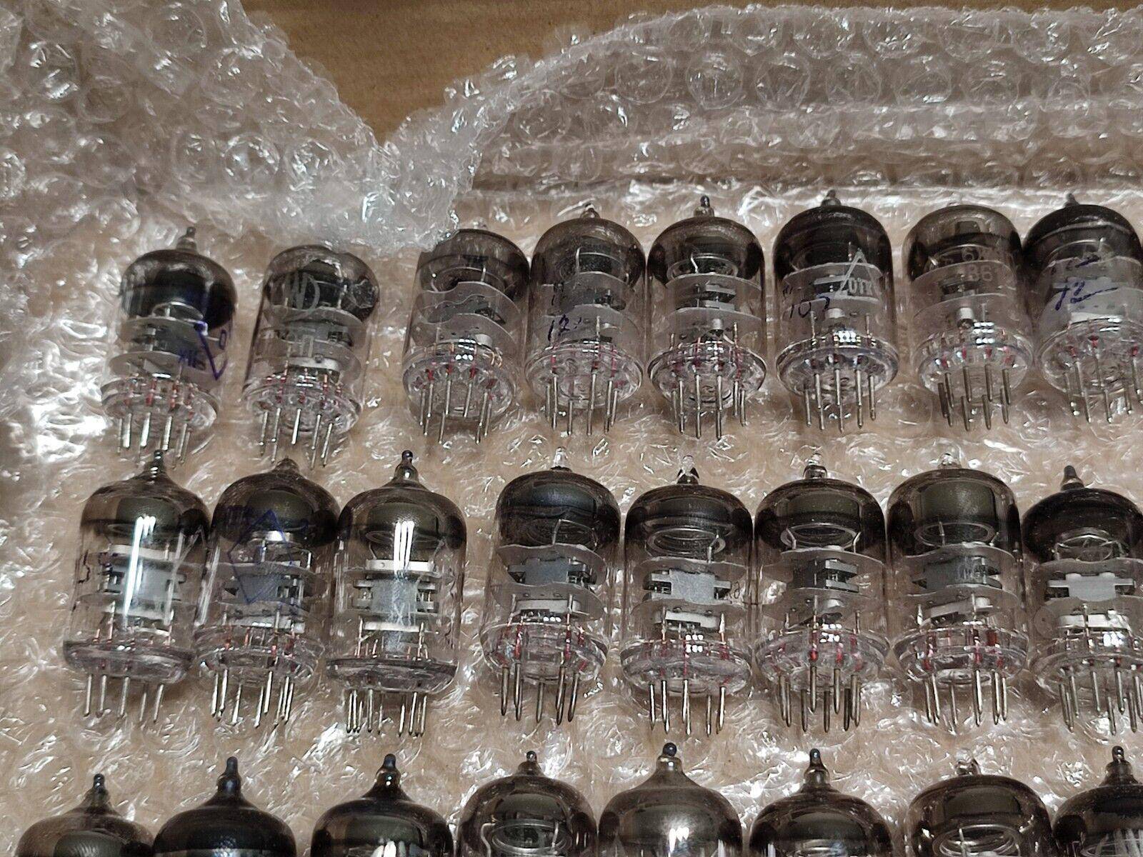 54x 6J9P (6F32 EF95 6AK5) USSR HF Pentode tubes / IN ORIGINAL BOXES / NOS OTK - Vintage Radio Parts Store