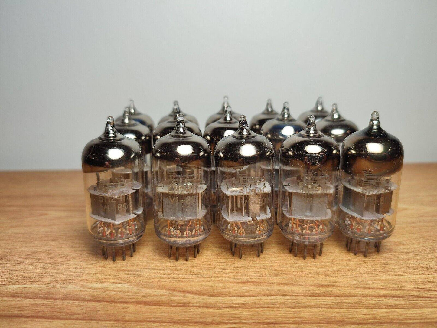 6N24P ( 6Н24П 6FC7 ECC89) Soviet DOUBLE TRIODE tubes NOS lot 15 pcs 1980's - Vintage Radio Parts Store