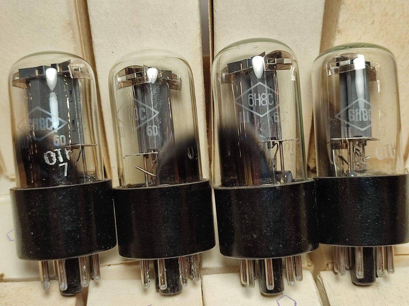 6N8S 4pcs 6Н8С (6SN7) VACUUM TUBES SAMEDATE 1960's Fonon VINTAGE SOVIET AMP - Vintage Radio Parts Store