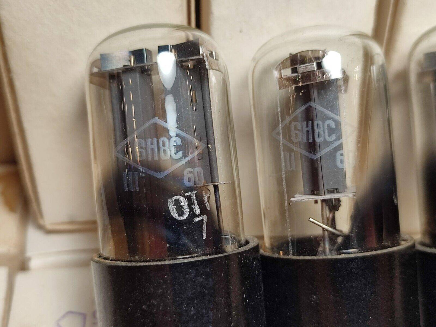 6N8S 4pcs 6Н8С (6SN7) VACUUM TUBES SAMEDATE 1960's Fonon VINTAGE SOVIET AMP - Vintage Radio Parts Store