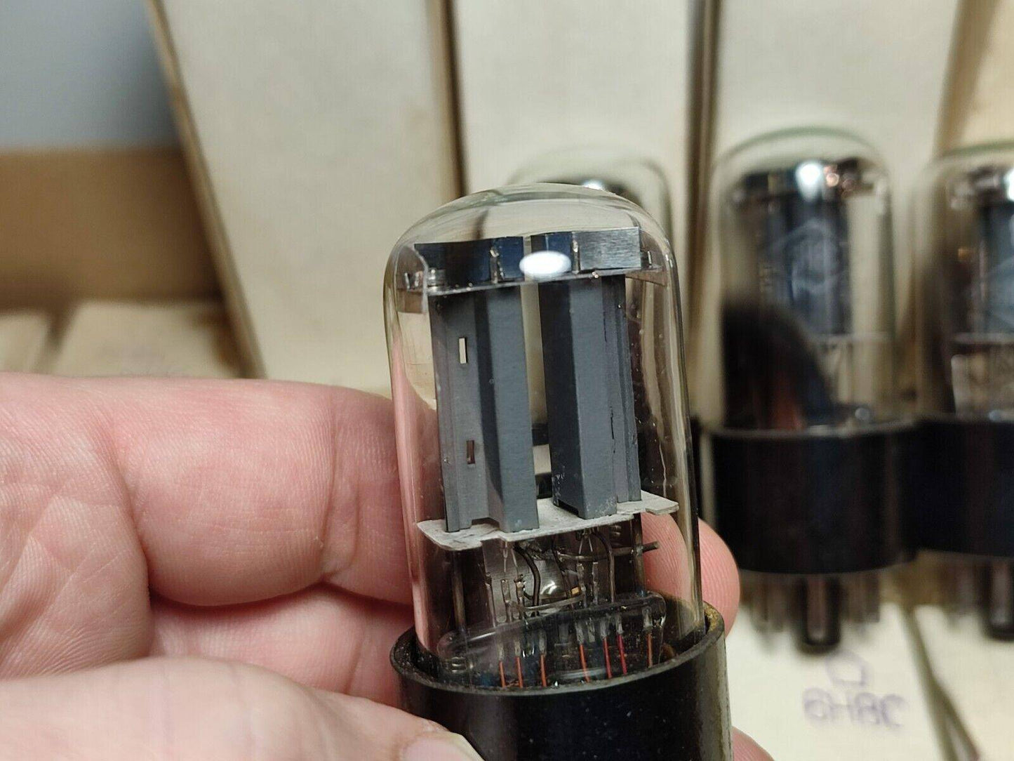 6N8S 4pcs 6Н8С (6SN7) VACUUM TUBES SAMEDATE 1960's Fonon VINTAGE SOVIET AMP - Vintage Radio Parts Store