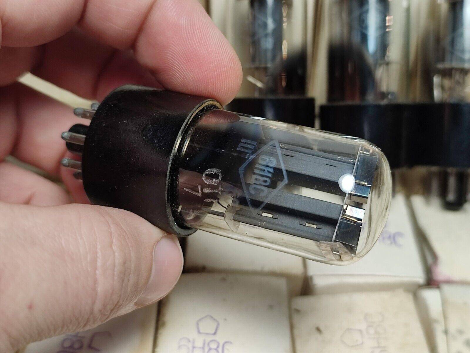 6N8S 4pcs 6Н8С (6SN7) VACUUM TUBES SAMEDATE 1960's Fonon VINTAGE SOVIET AMP - Vintage Radio Parts Store