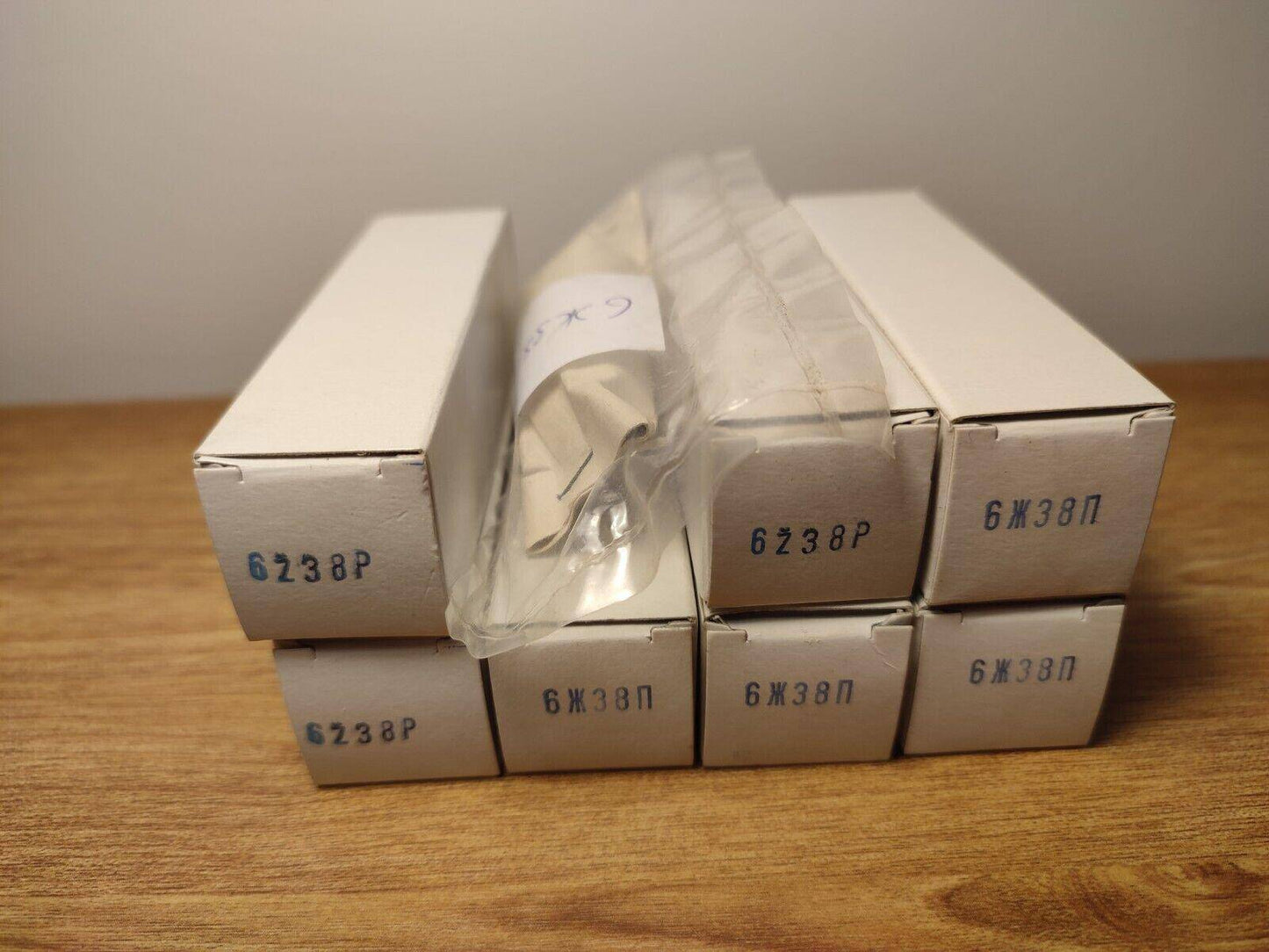 8 PCS 6J38P 6Ж38П ( 6BH6, EF19 ) NEW NOS Vacuum tubes Reflector - Vintage Radio Parts Store