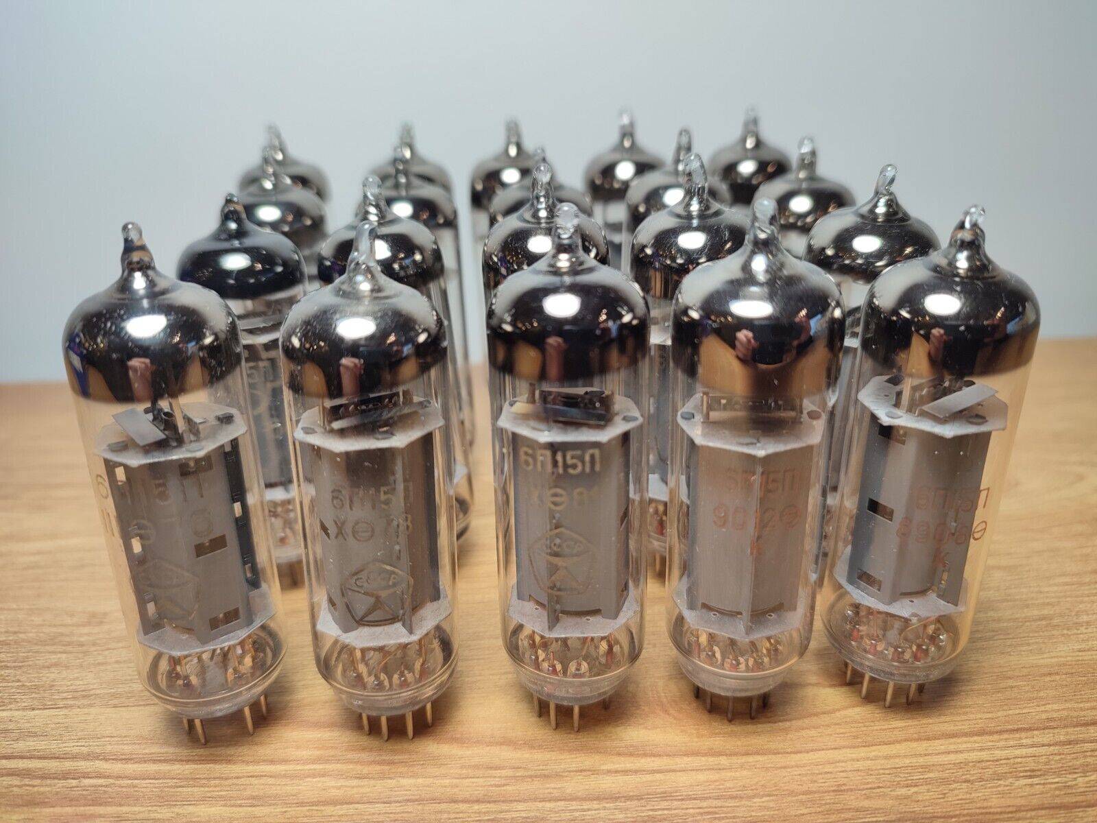 LOT 10 pcs. x 6P15P ~ EL83, SV83 USSR vintage TUBES USSR GOLD GRID- NOS NEW! - Vintage Radio Parts Store