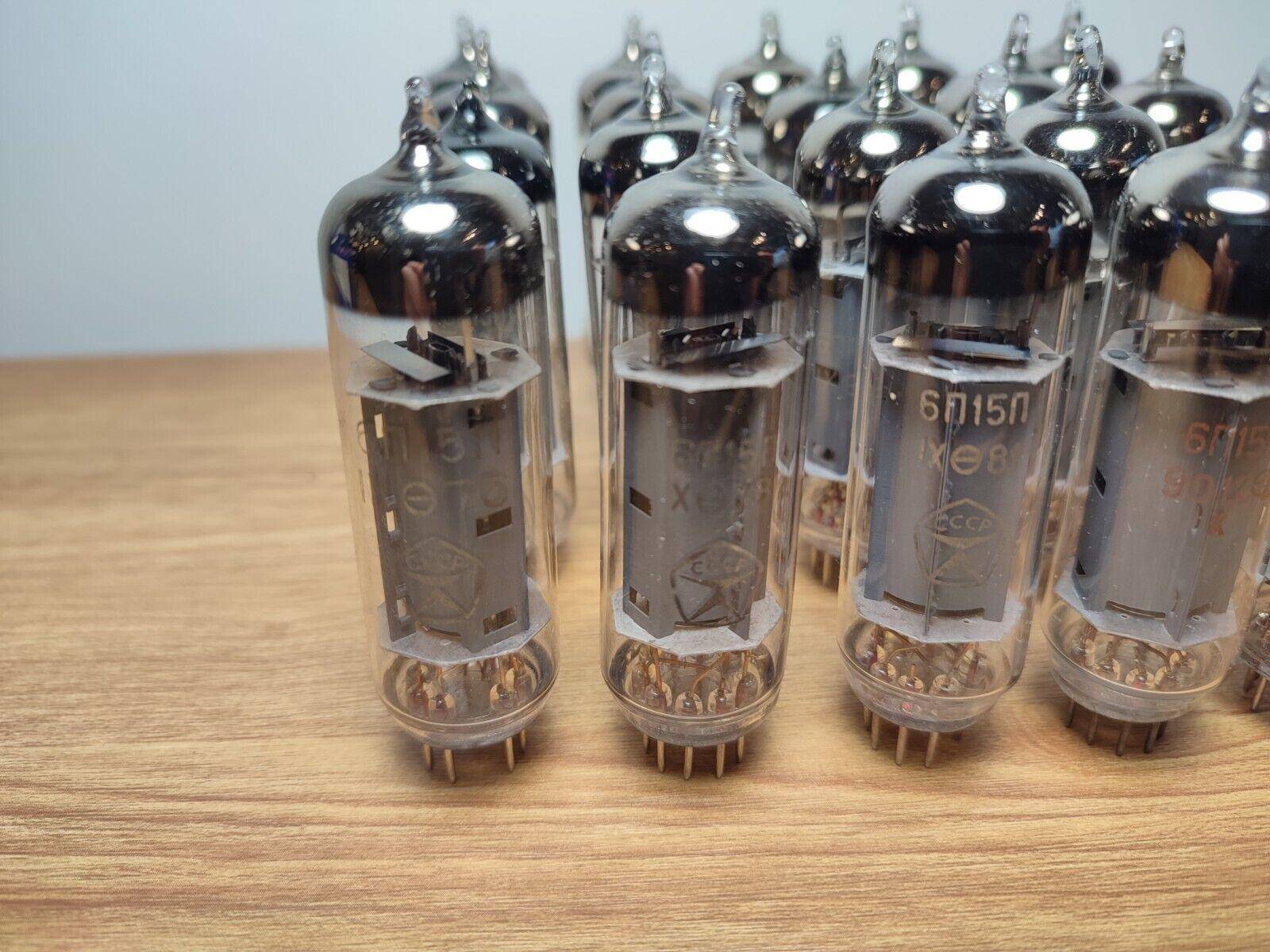 LOT 10 pcs. x 6P15P ~ EL83, SV83 USSR vintage TUBES USSR GOLD GRID- NOS NEW! - Vintage Radio Parts Store