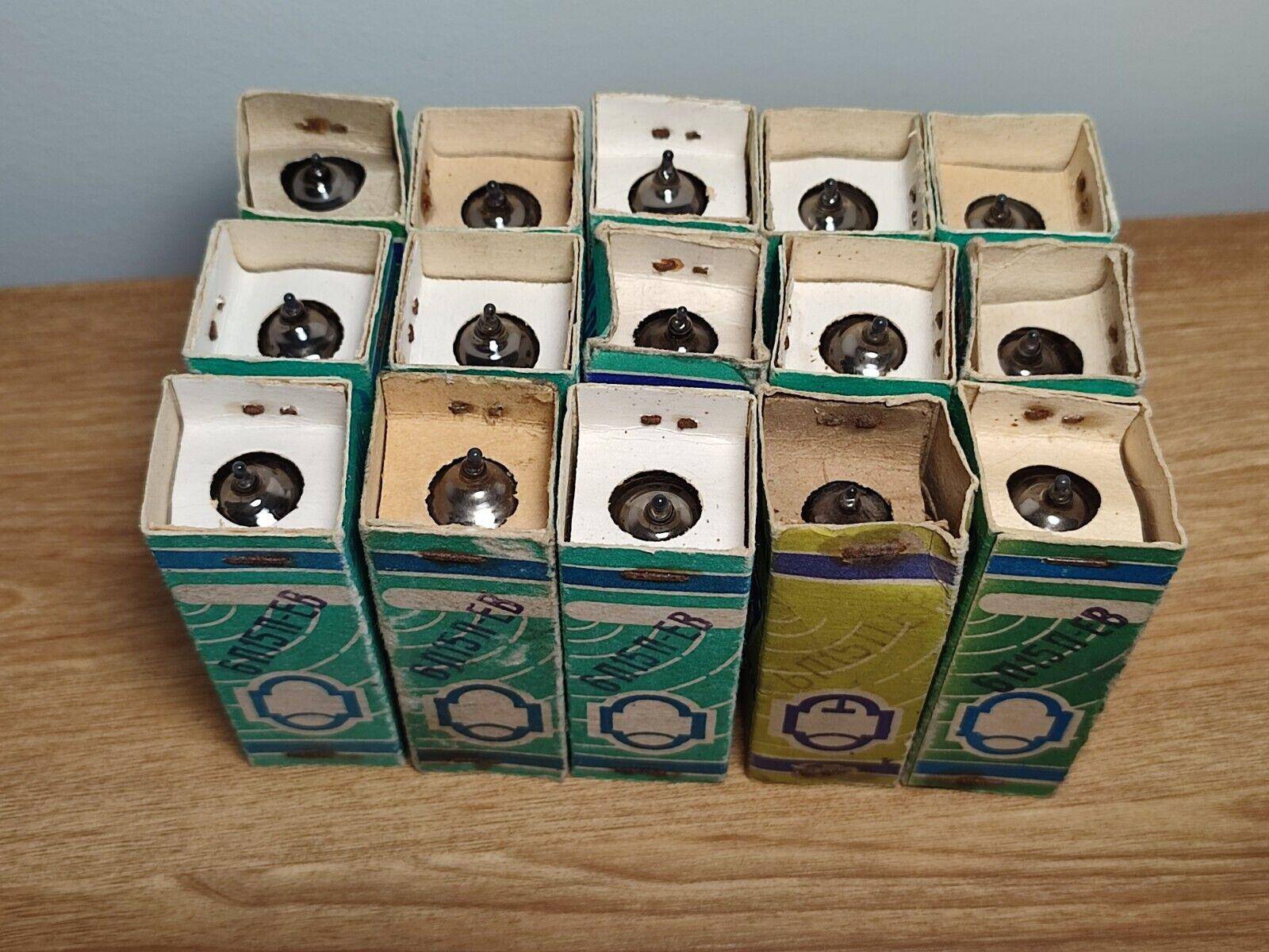 LOT 15 pcs. x 6P15P-EV ~ EL83, SV83 USSR TUBE GOLD GRID- NOS NEW Original BOX - Vintage Radio Parts Store