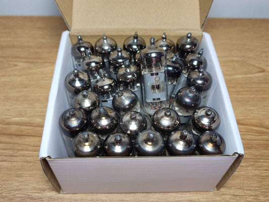 LOT 28 pcs. 6K4P = EF93, 6BA6, W727 Pentode Tube NEVZ Soviet 1950-80's USED - Vintage Radio Parts Store