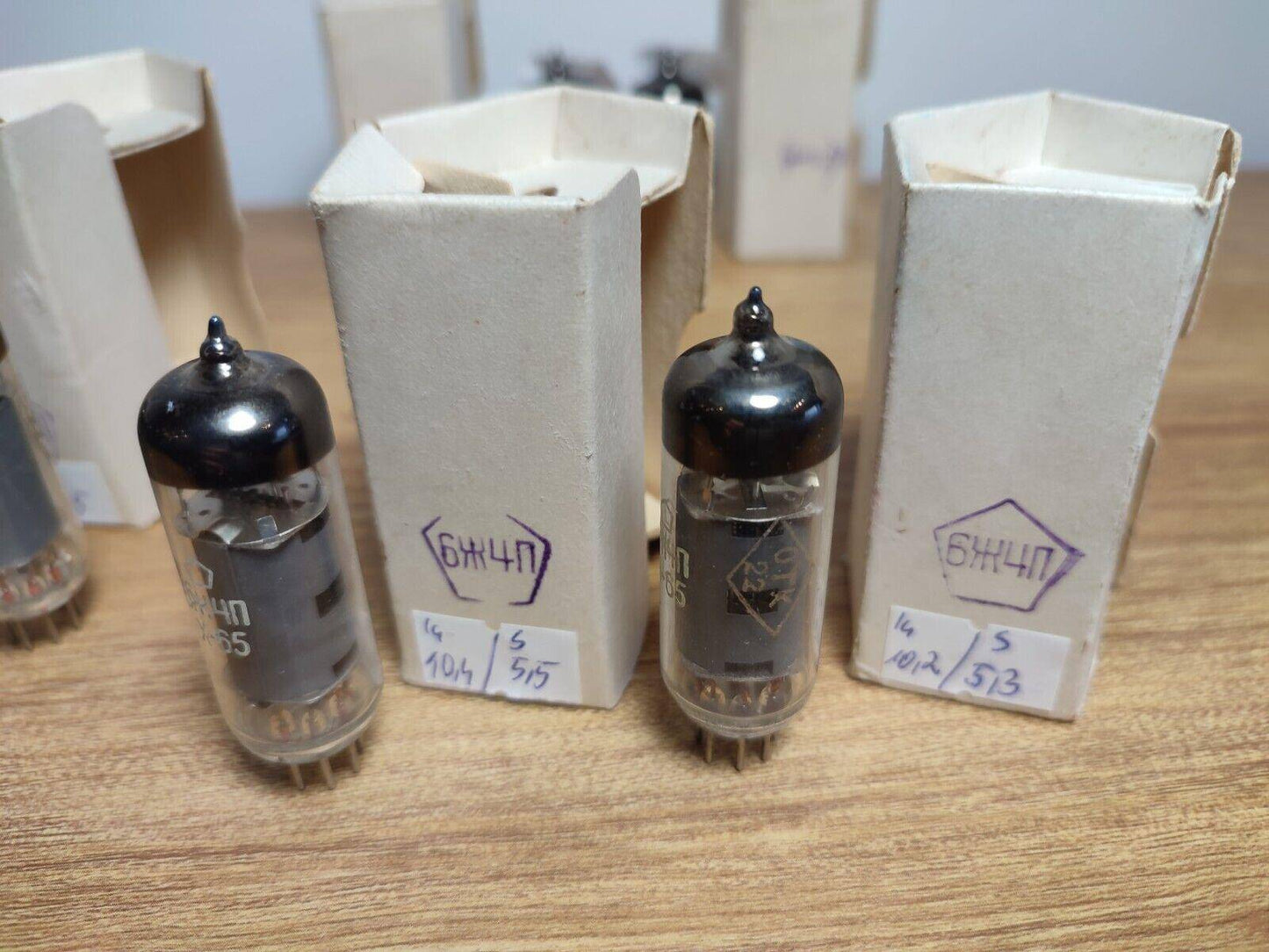 Pair 6J4P = 6Ж4П/6ZH4P 6Z4P 6AU6 EF94 754 Pentode Soviet Tube 1960's NOS NIB - Vintage Radio Parts Store