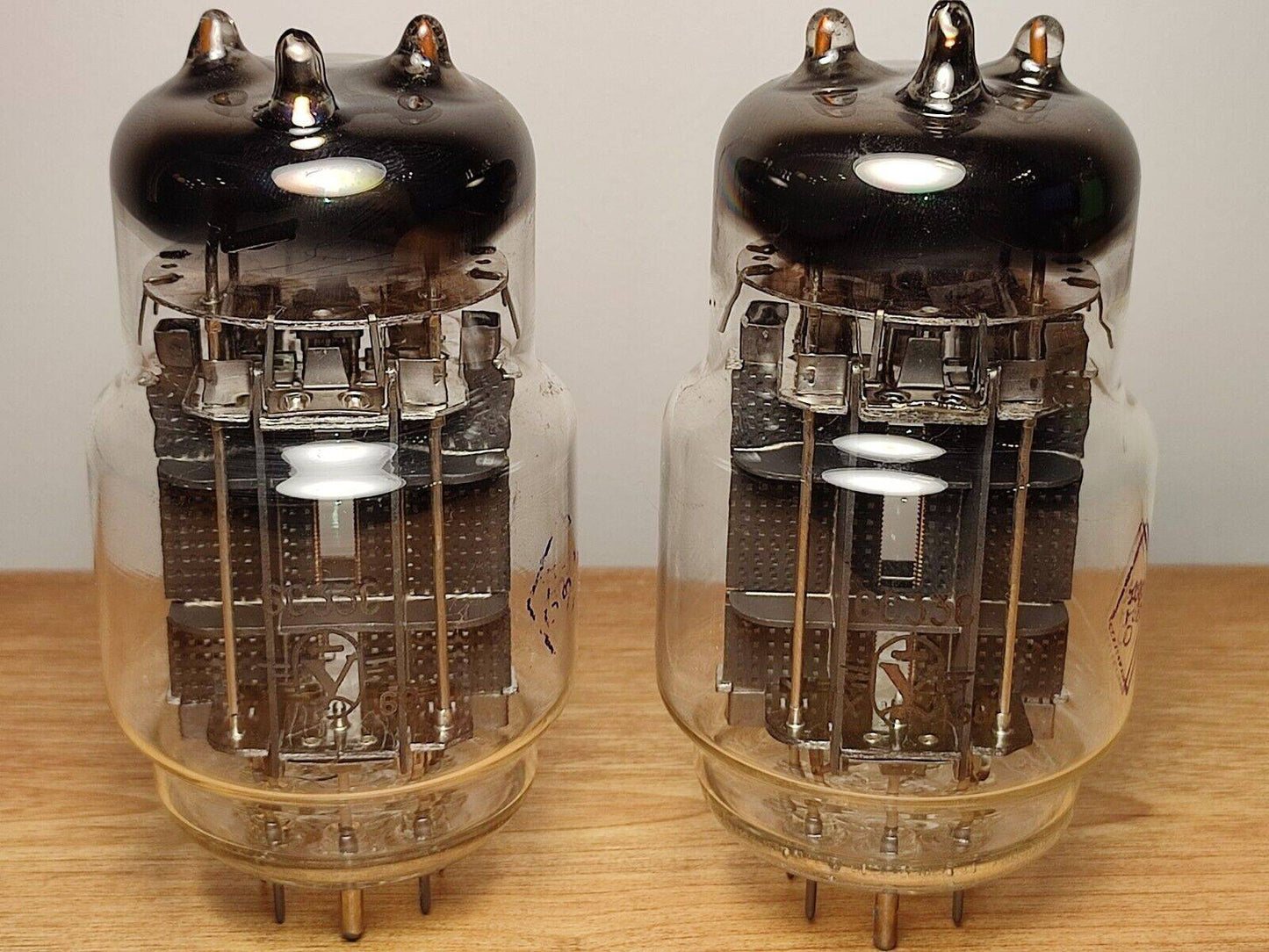 Pair 6S33S 6C33C 1968's Russian Audiophile High Power Triode Tubes OTK NOS - Vintage Radio Parts Store