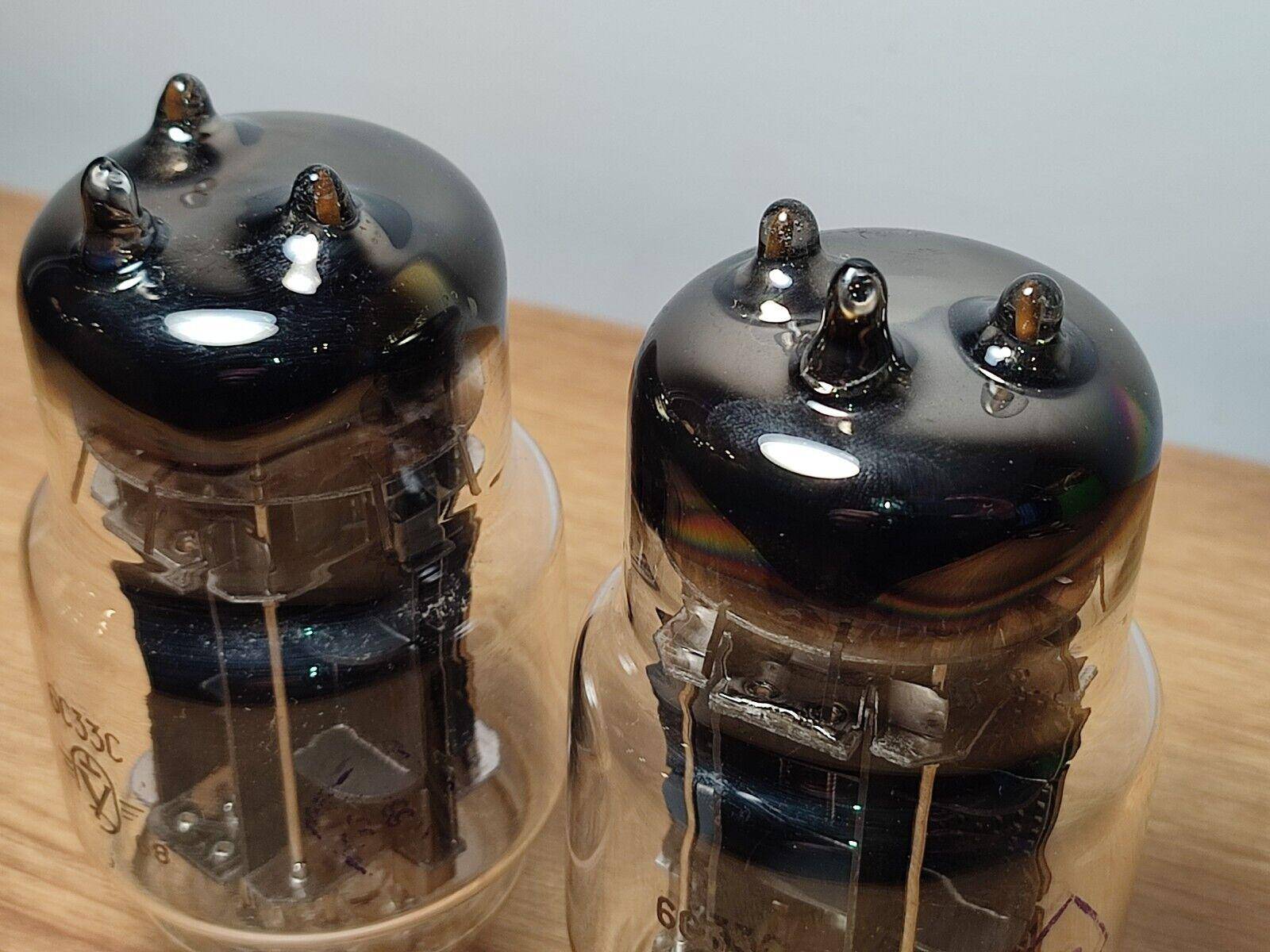 Pair 6S33S 6C33C 1968's Russian Audiophile High Power Triode Tubes OTK NOS - Vintage Radio Parts Store