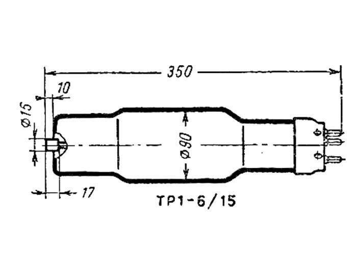 TR1-6/15 ТР1 6/15 Thyratron High Voltage 15000Volts 15kV Soviet Tube NEW x 1pc - Vintage Radio Parts Store