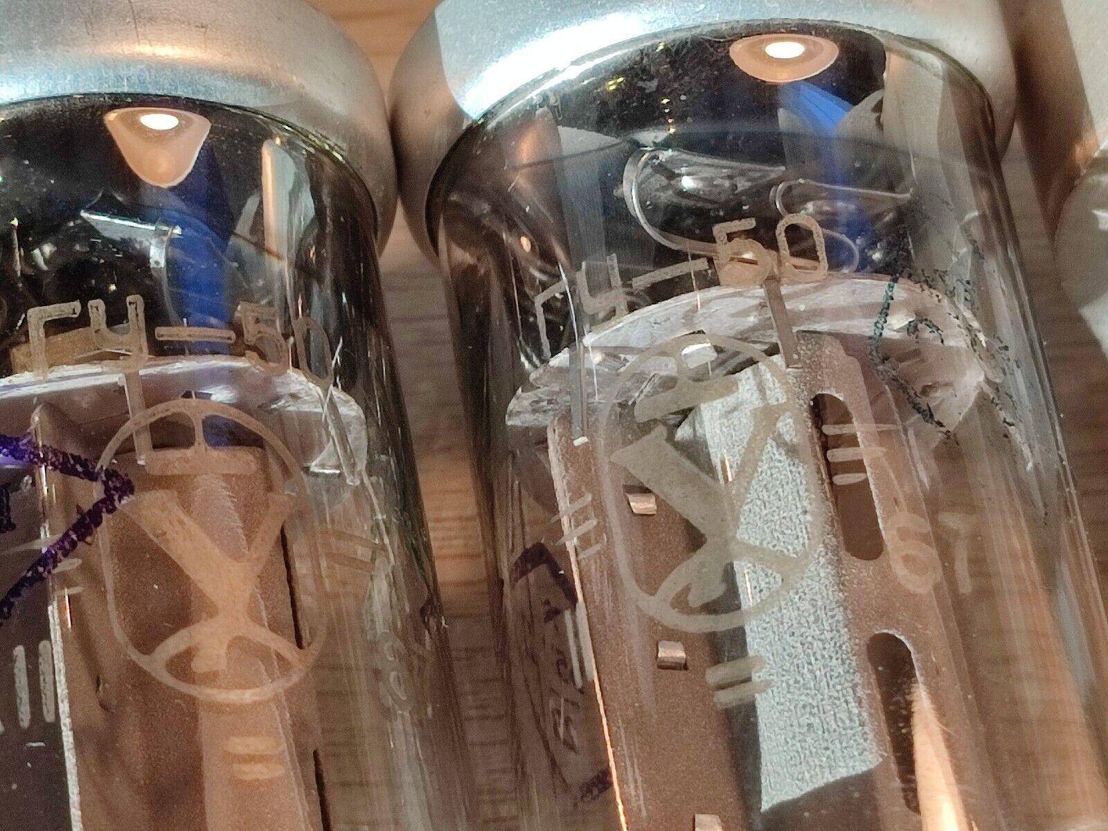 2 x GU50 / LS50 SAME 1967's Audiophile Tubes NOS +2 Original (USED) Sockets RARE - Vintage Radio Parts Store