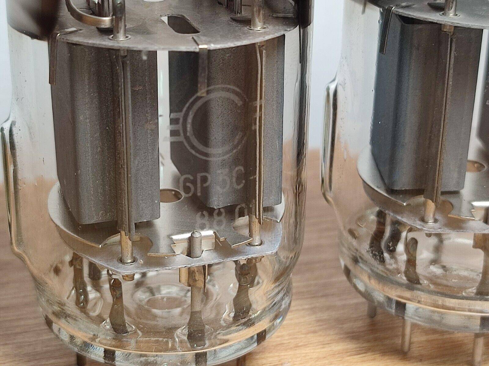 2pcs 6R3S-1 / 6P3C-1 SVETLANA Double Beam Tetrode Same Date Vacuum Tubes NEW NOS - Vintage Radio Parts Store