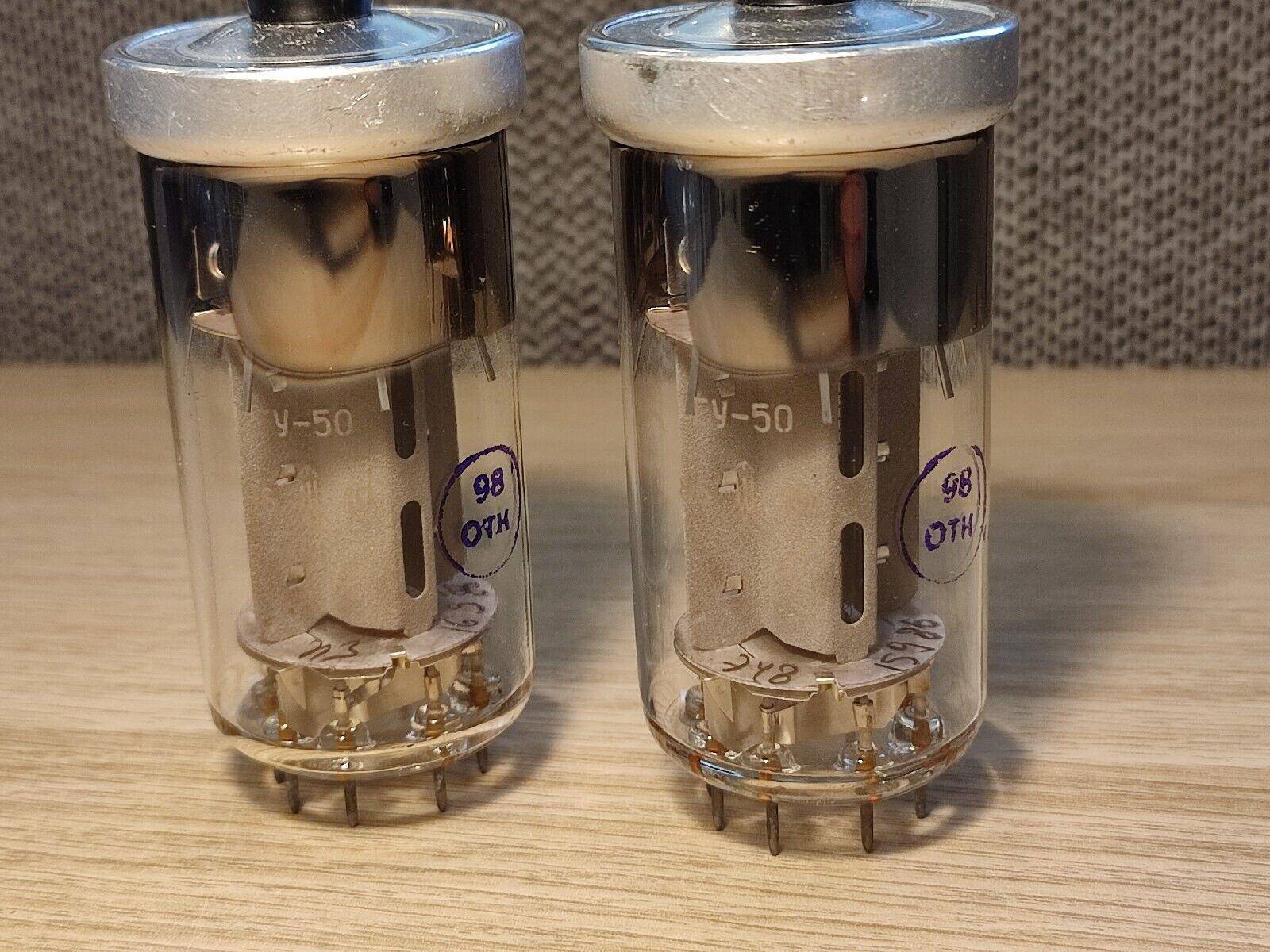 GU-50 tube 2pcs ( ~LS50 ~LS-50) 1986 NEW NOS PENTODE VALVES For Amplifier OTK - Vintage Radio Parts Store