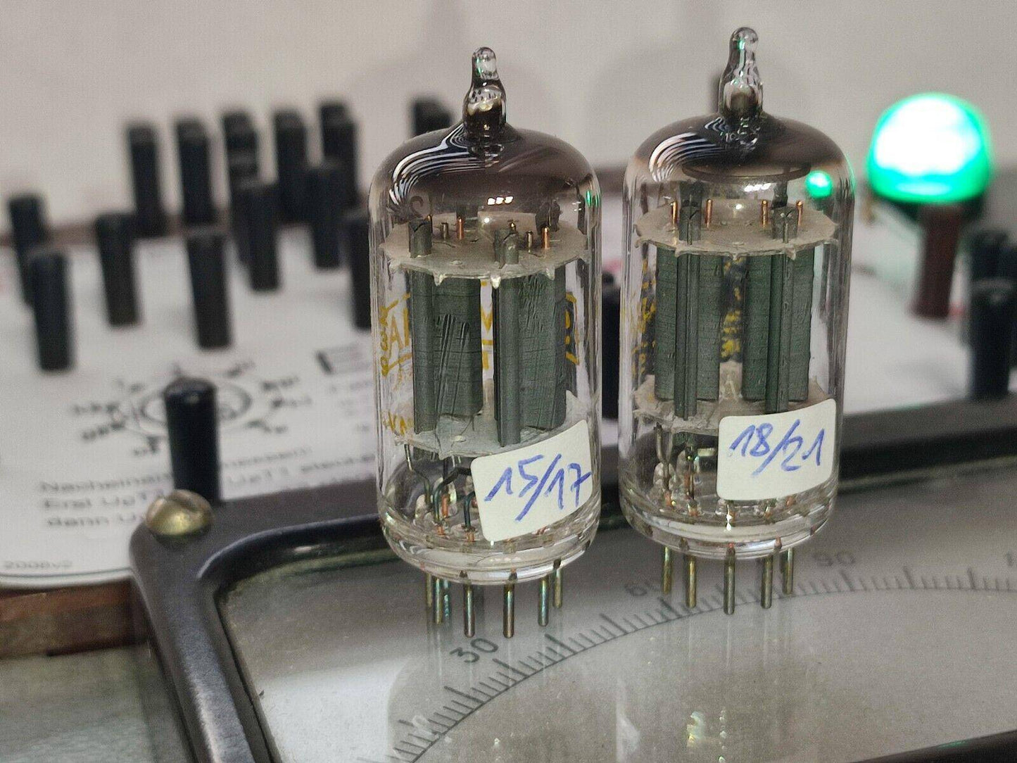 Pair USED ECC82 / 12AU7A Sylvania Tube - Vintage Radio Parts Store