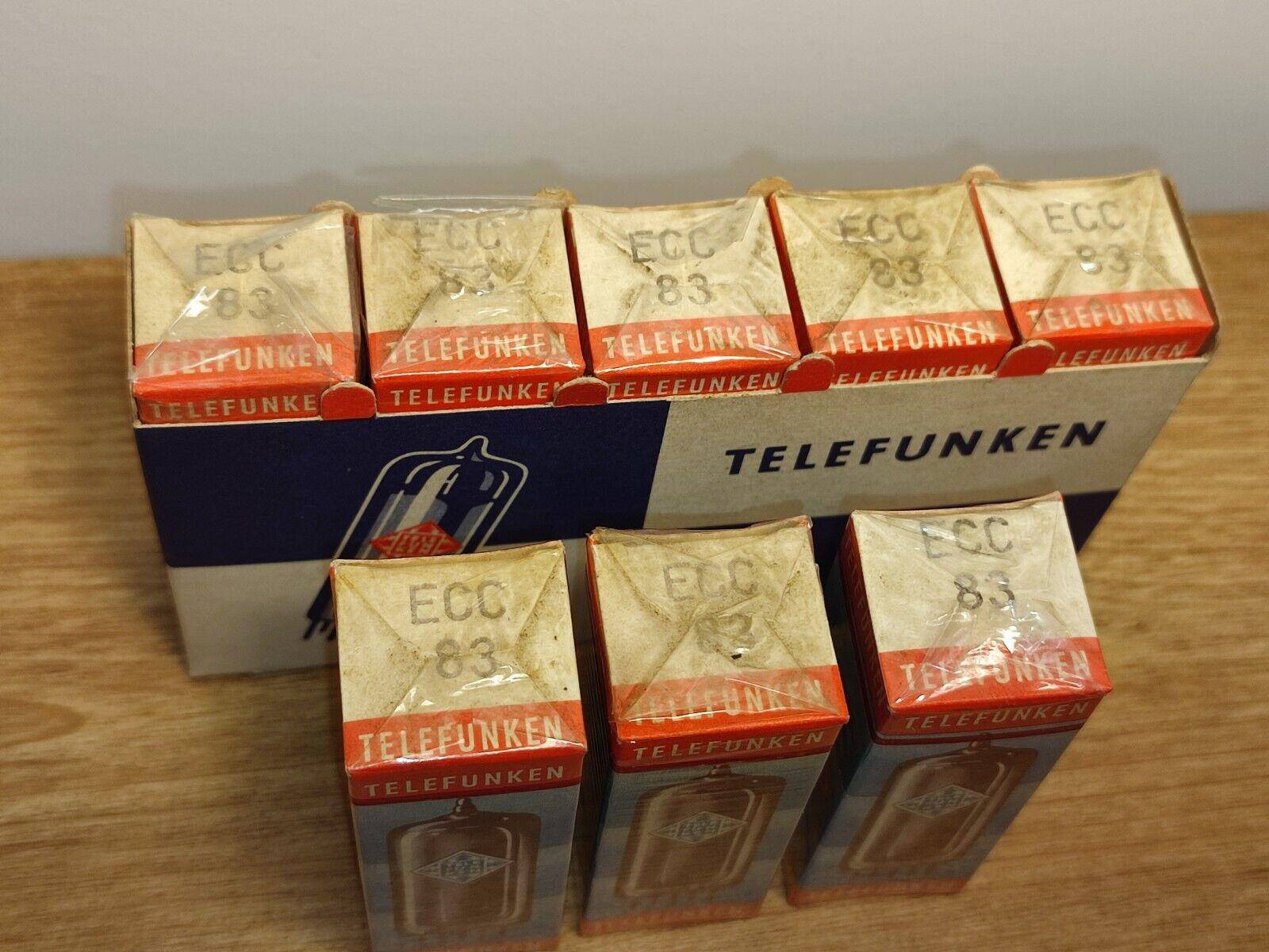 1x ECC83 TELEFUNKEN TUBE NOS FACTORY SEALED NEW BOXED (One Tube Only) - Vintage Radio Parts Store