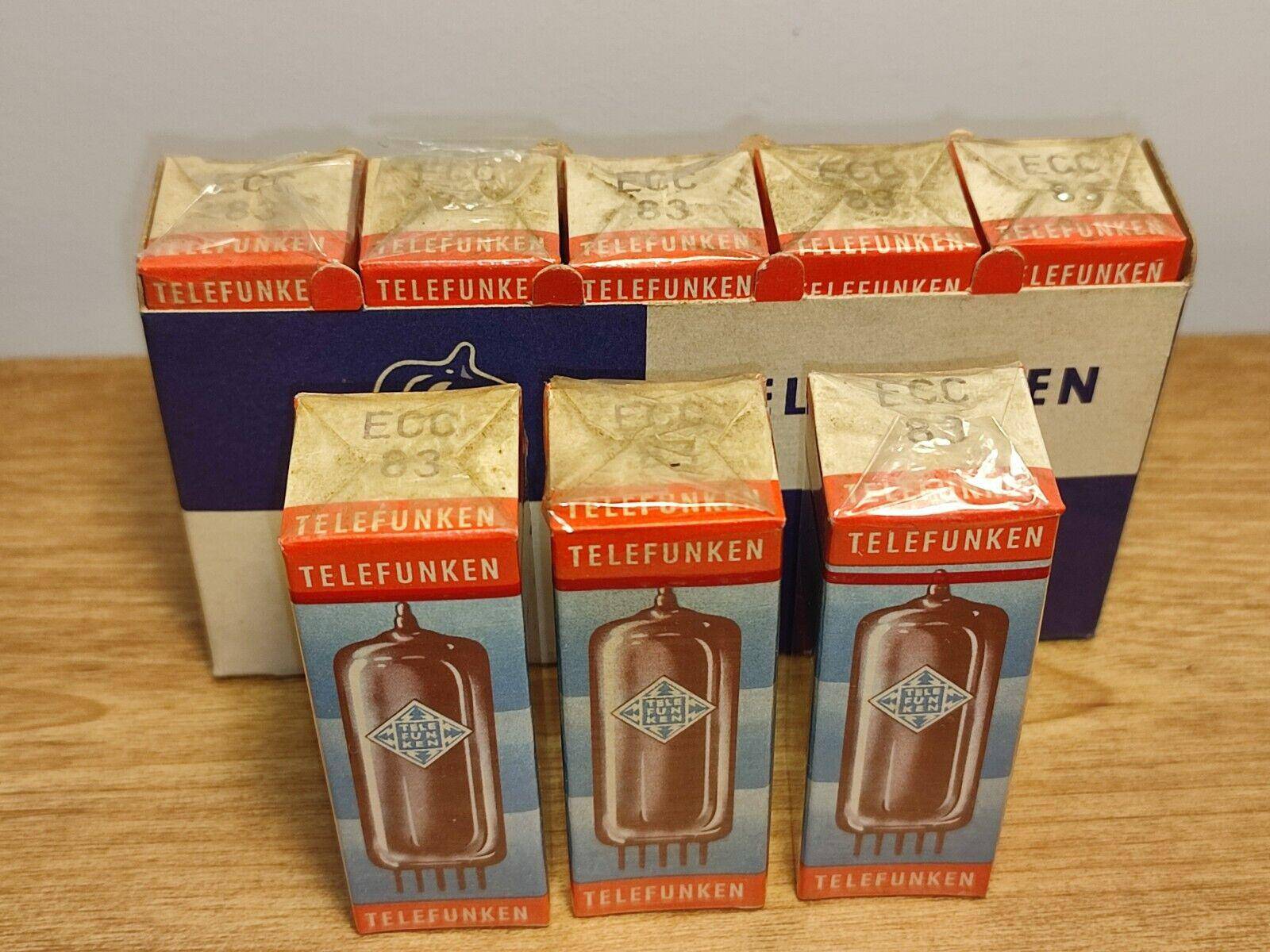 1x ECC83 TELEFUNKEN TUBE NOS FACTORY SEALED NEW BOXED (One Tube Only) - Vintage Radio Parts Store