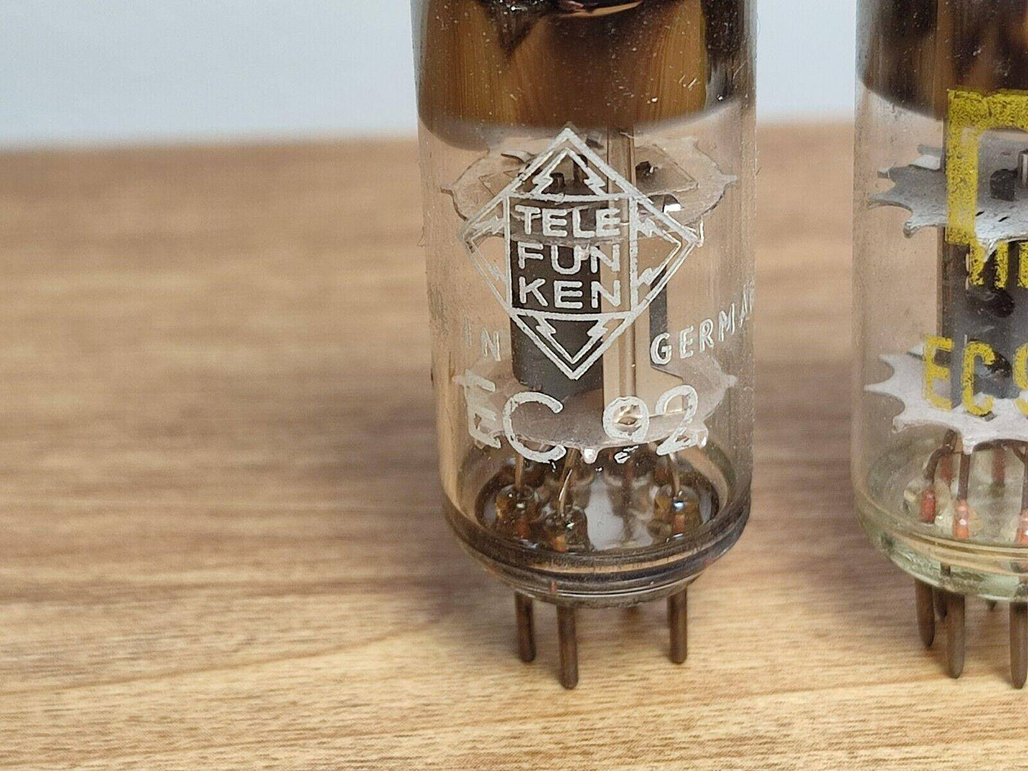 3 x EC92 6AB4 Audio Triode Vacuum Tubes: Telefunken, Siemens , RFT USED - Vintage Radio Parts Store