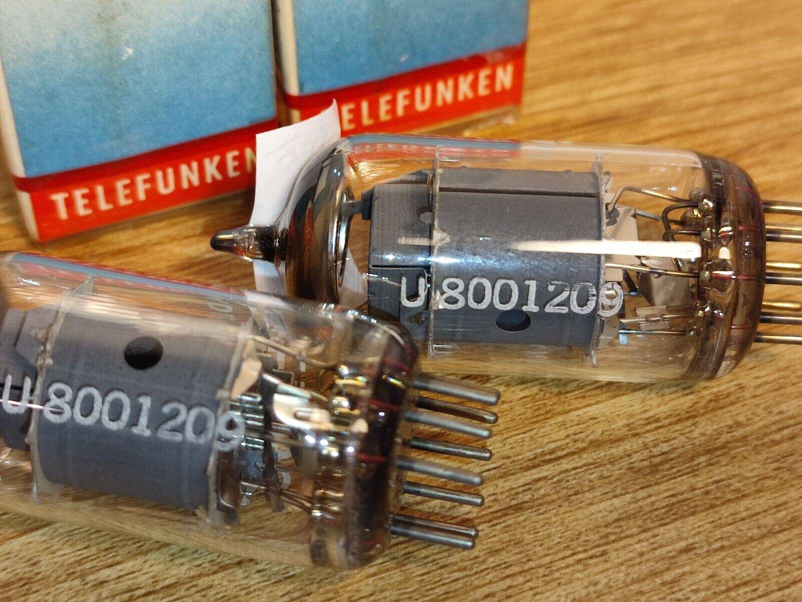 Pair Matched NOS Telefunken EF86 DIAMOND  W.German MICROPHONE Tubes Same Date - Vintage Radio Parts Store