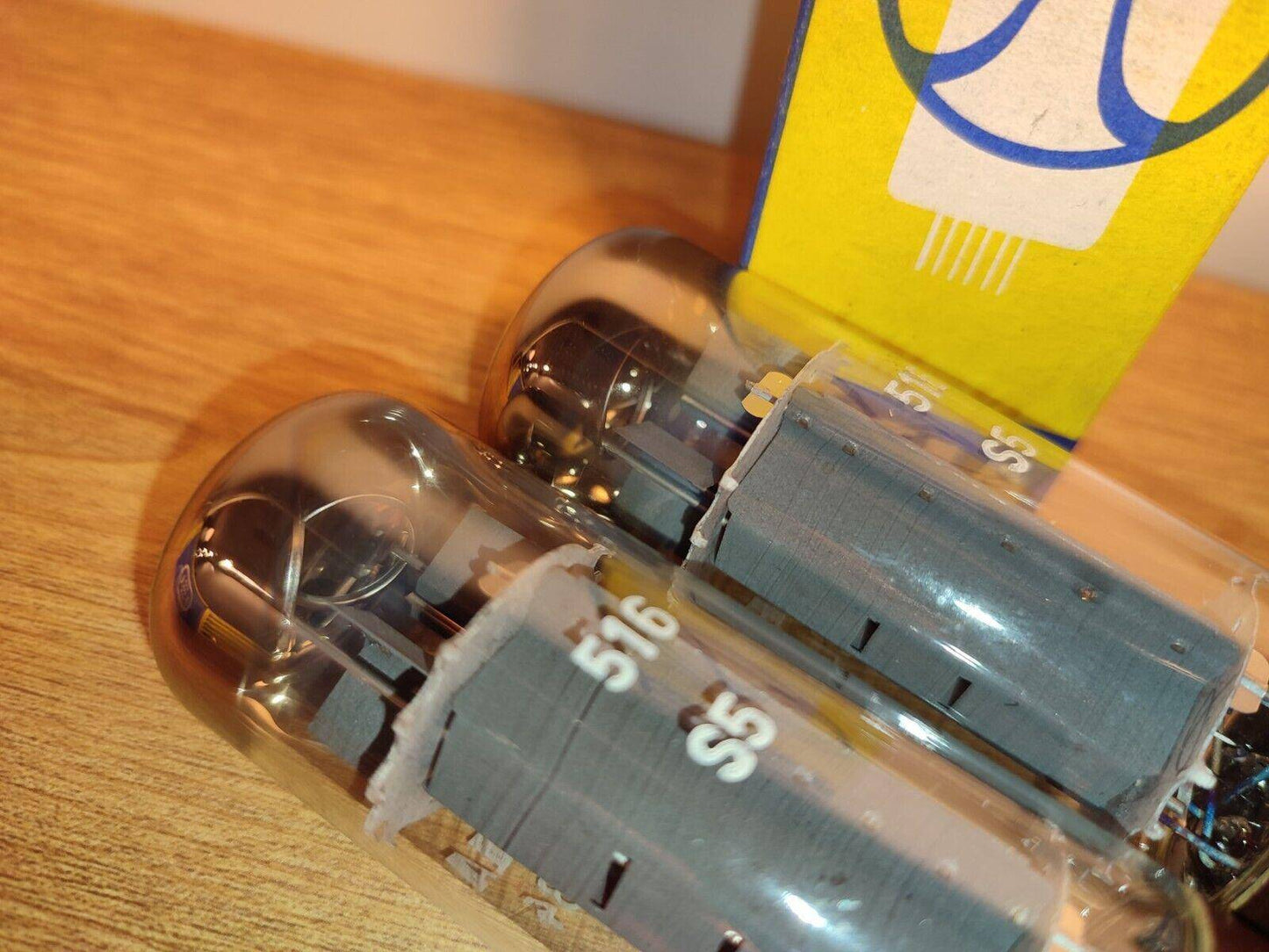 2x (Pair!) Matched Tesla EL34 Tube (6CA7) Brown Base, OO-Getter  NIB NOS #2 - Vintage Radio Parts Store