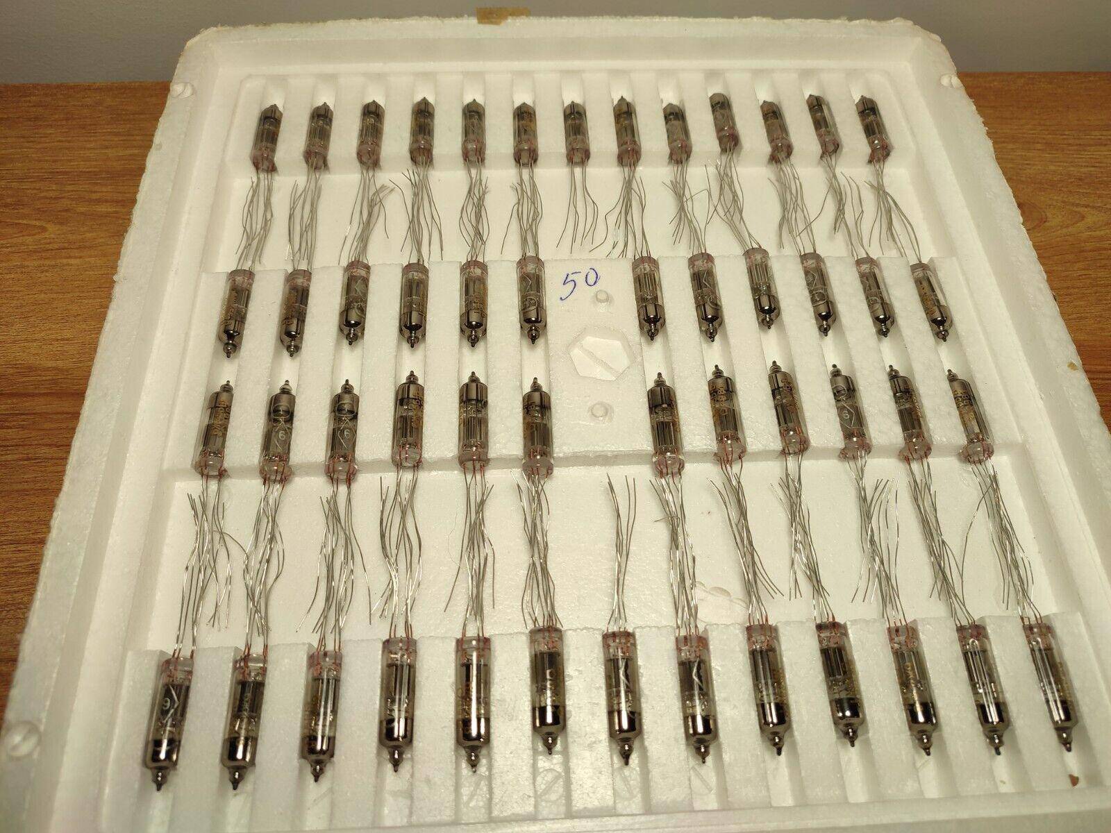 50pcs 6J45B-V / 6Zh45B-V Miniature HF Pentode Tubes USSR NOS - Vintage Radio Parts Store