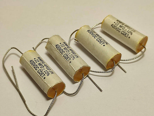 4x  0.22uF 400V CDET WMFG 4P22-1K FILM CAPACITORS NOS / NEW - Vintage Radio Parts Store