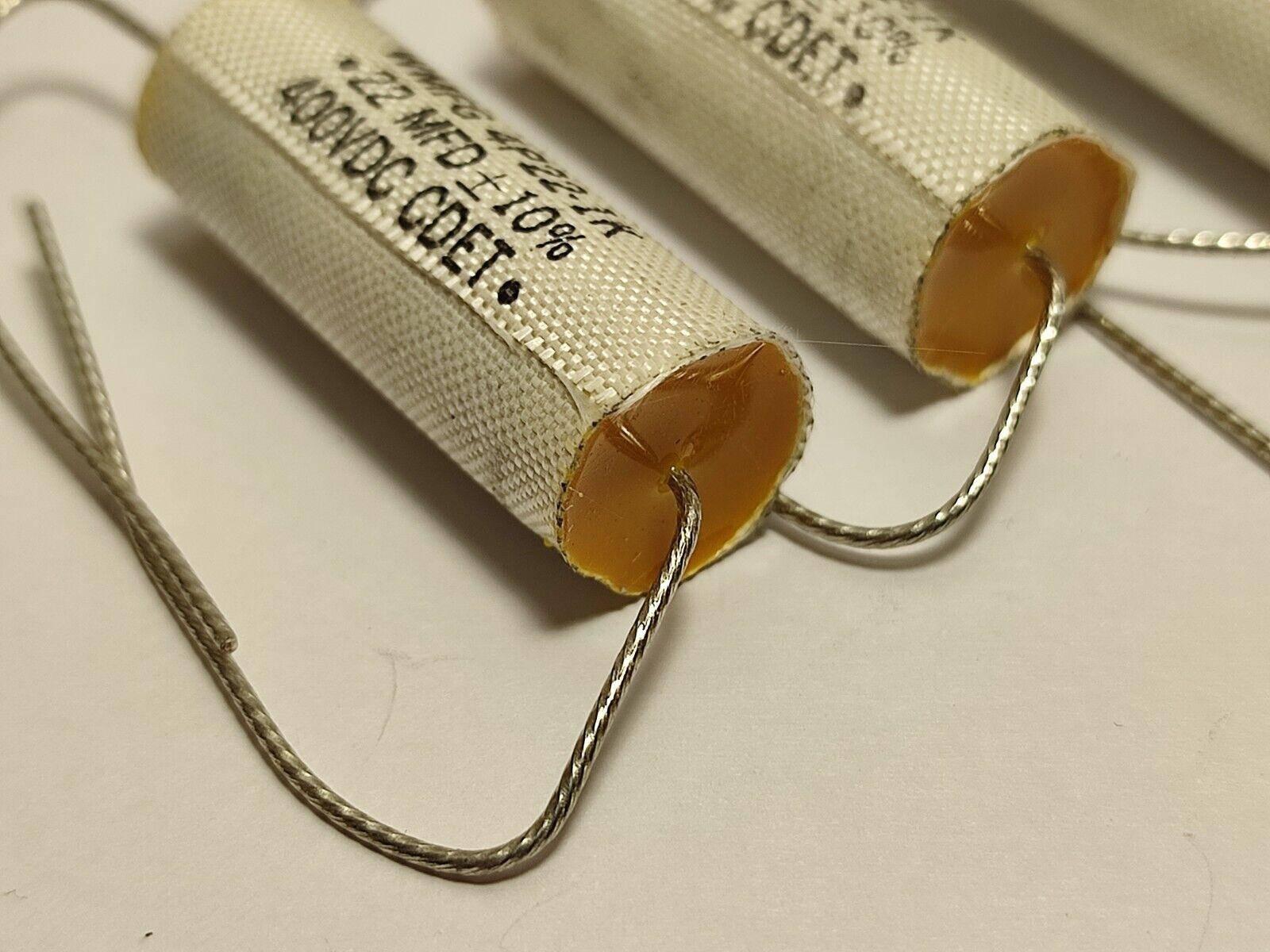 4x  0.22uF 400V CDET WMFG 4P22-1K FILM CAPACITORS NOS / NEW - Vintage Radio Parts Store