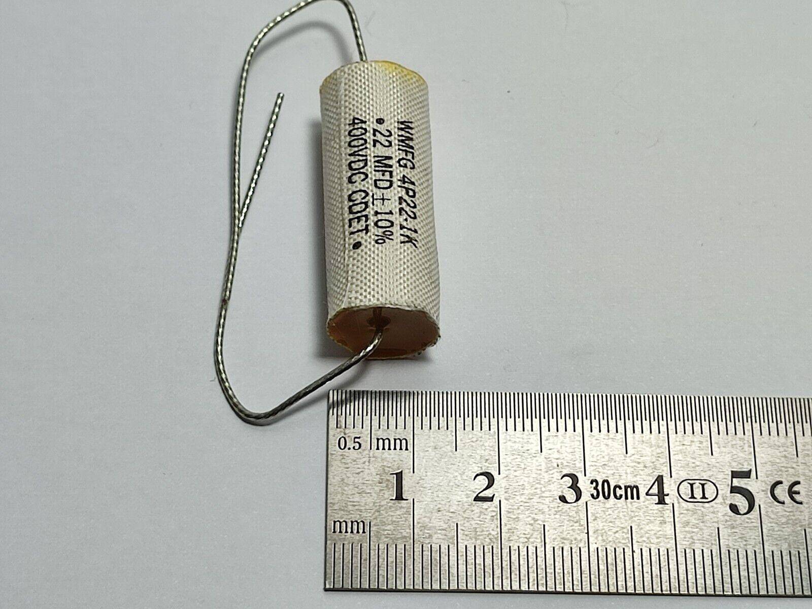 4x  0.22uF 400V CDET WMFG 4P22-1K FILM CAPACITORS NOS / NEW - Vintage Radio Parts Store